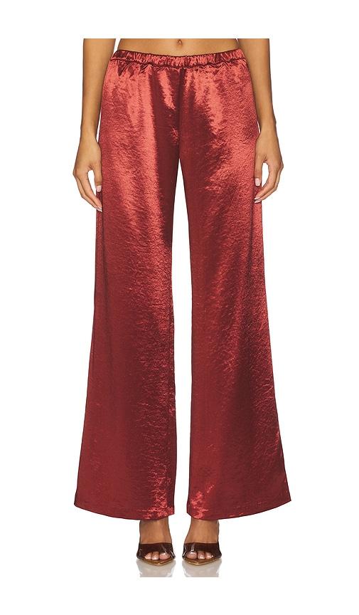 amanda uprichard mariko pants in rust. - size l (also in m, s)