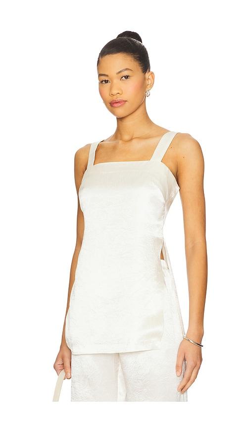amanda uprichard mariko top in ivory. - size l (also in m, s)