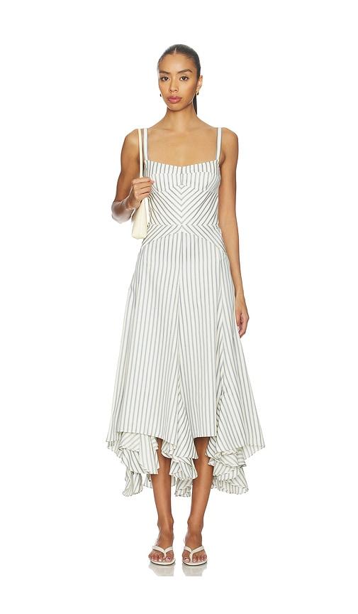 amanda uprichard monterey dress in ivory. - size l (also in xl)