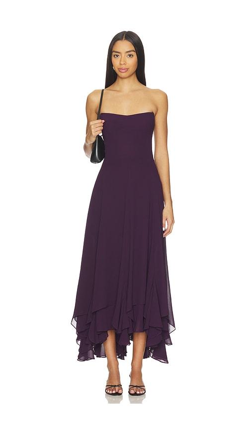 amanda uprichard monterey dress in purple. - size l (also in xs, s, m)