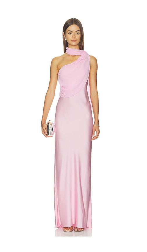 amanda uprichard myra dress in pink. - size l (also in xs, s, m, xl)