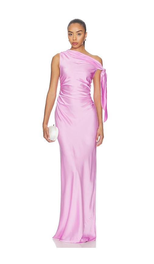 amanda uprichard naomi gown in pink. - size m (also in s, xs, xl)
