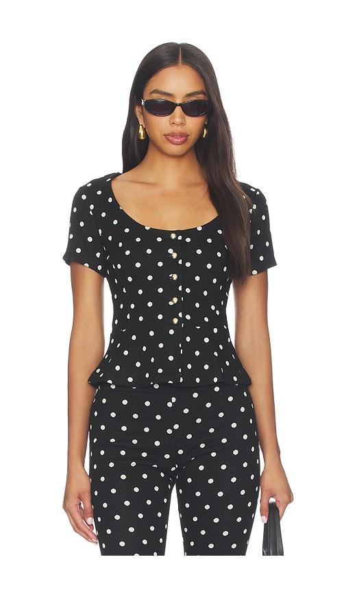 amanda uprichard nico top in black & white. - size m (also in xs, s)