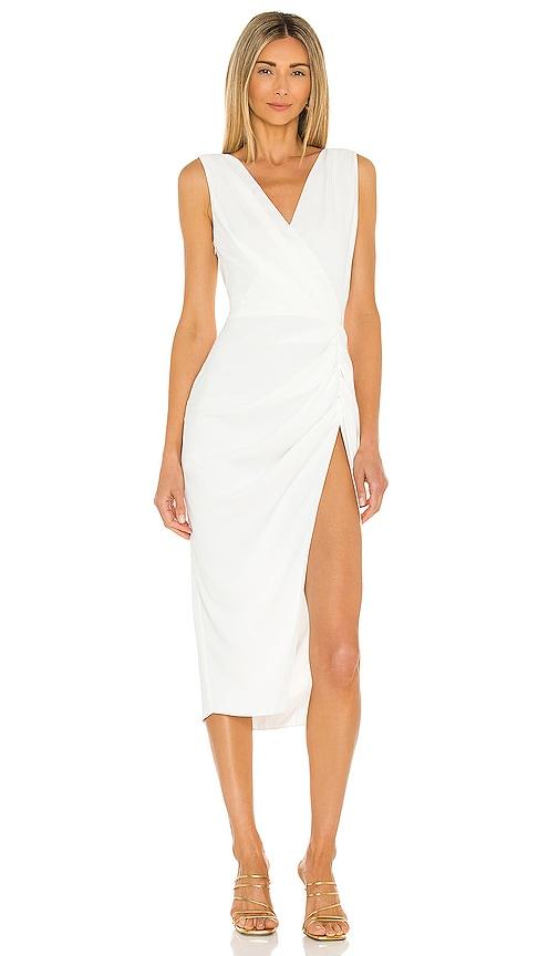 amanda uprichard pomona dress in ivory. - size s (also in xs)