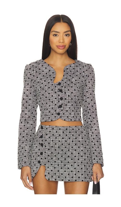 amanda uprichard puzzle jacket in grey. - size l (also in m, s, xl, xs)