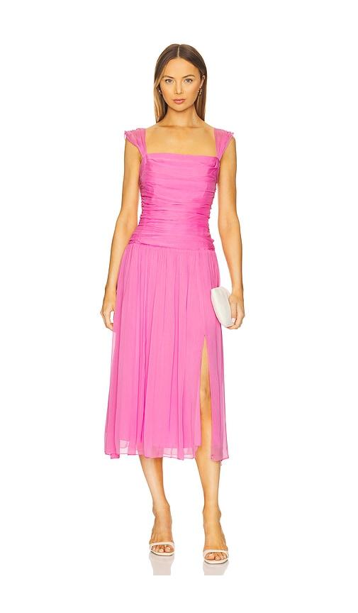 amanda uprichard reine dress in pink. - size m (also in s, xs)