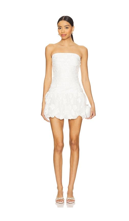 amanda uprichard rendezvous dress in white. - size l (also in s, xs, m, xl)