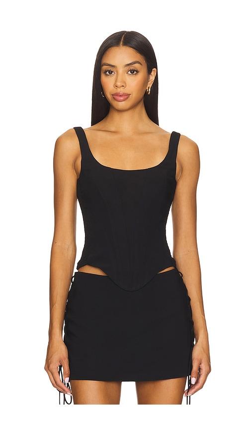 amanda uprichard ryland top in black. - size s (also in xs)