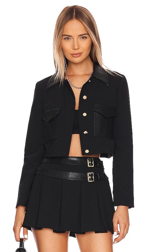 amanda uprichard sanders jacket in black. - size m (also in xs, s, l, xl)