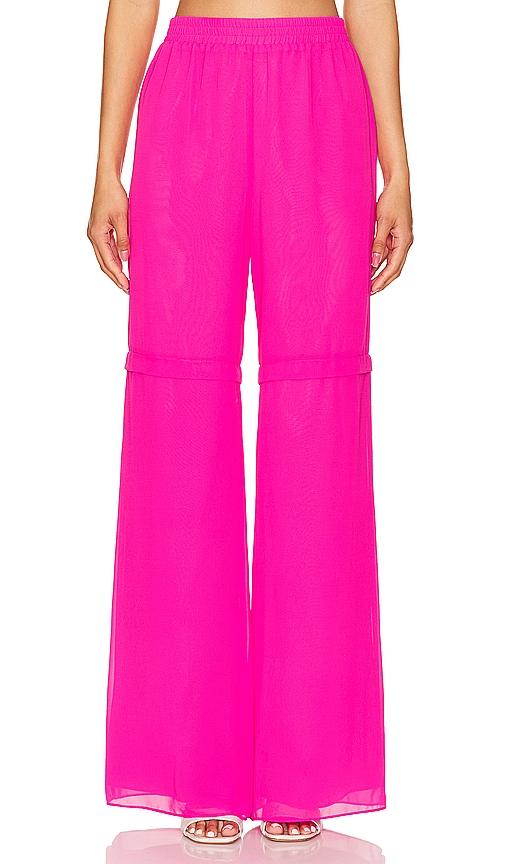 amanda uprichard sarasota pants in fuchsia. - size s (also in xs)