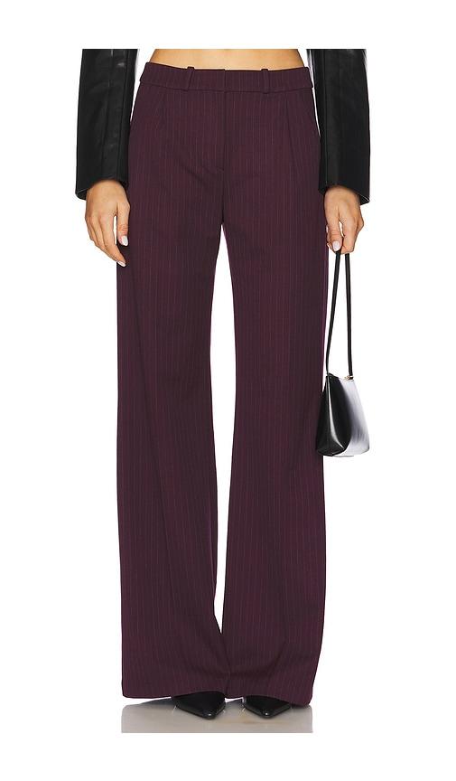 amanda uprichard slater pants in burgundy. - size m (also in xs, s)