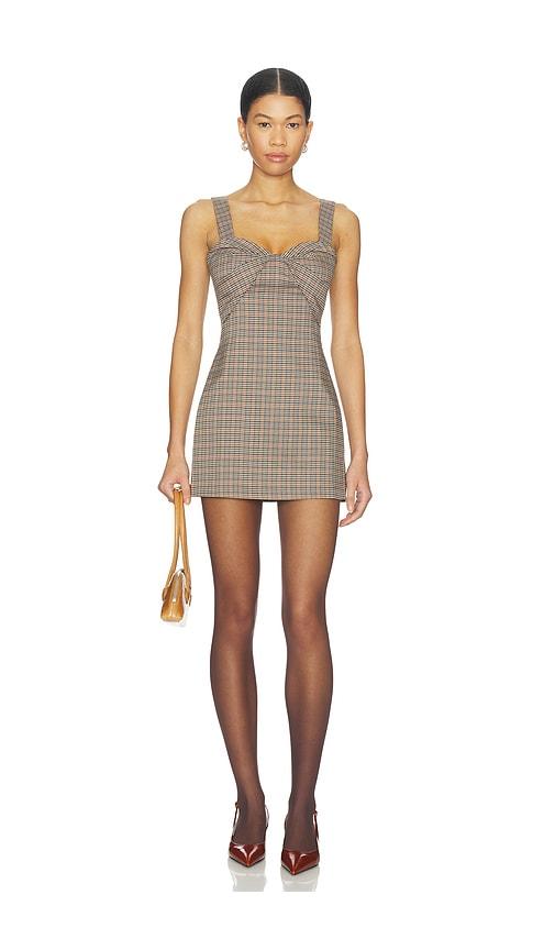 amanda uprichard soho skort romper in brown. - size l (also in m, s, xl, xs)