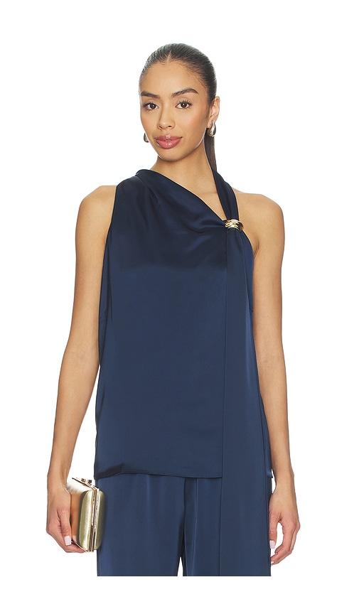 amanda uprichard sonya top in navy. - size s (also in xs)