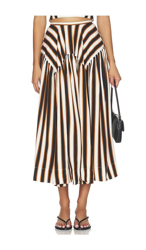 amanda uprichard spencer midi skirt in multi. - size l (also in xs, s, m)