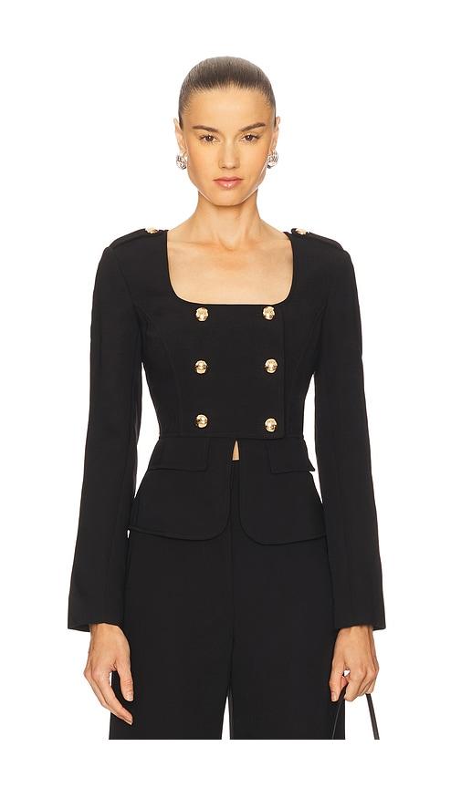 amanda uprichard tompkins jacket in black. - size s (also in xs)