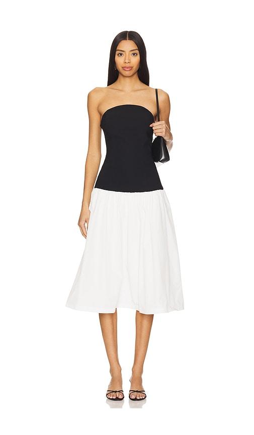 amanda uprichard valencia dress in black. - size l (also in xl)