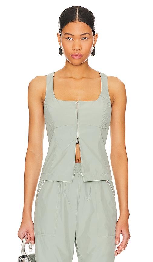amanda uprichard violet top in sage. - size s (also in xs)