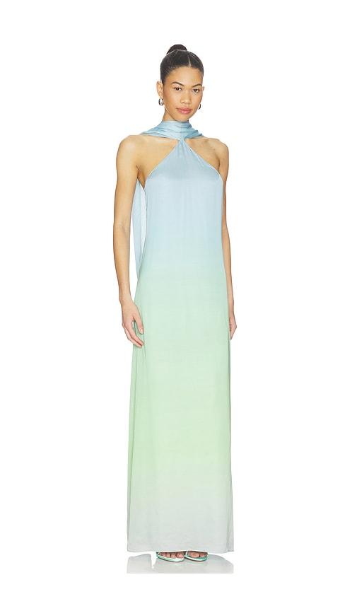 amanda uprichard x revolve ashton maxi dress in blue, mint. - size l (also in xs, s, m)