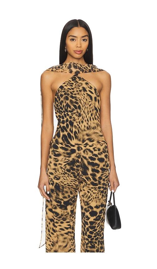 amanda uprichard x revolve ashton top in tan. - size s (also in xs)