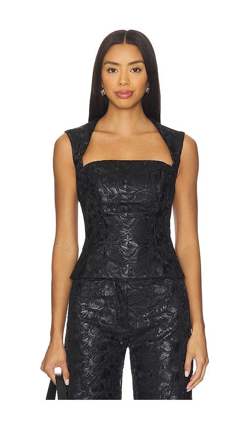 amanda uprichard x revolve breanna top in black. - size s (also in xs)