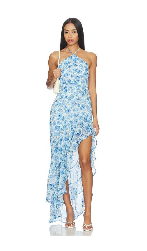 amanda uprichard x revolve carlina dress in blue. - size m (also in s, xl)