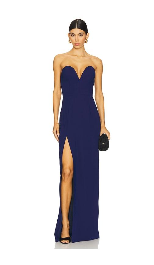 amanda uprichard x revolve cherri gown in navy. - size l (also in m, s, xl, xs)