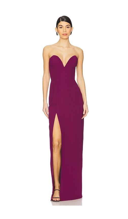 amanda uprichard x revolve cherri gown in purple. - size l (also in xs, s, xl)