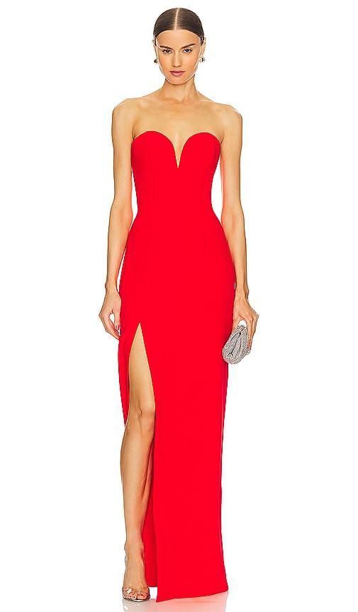 amanda uprichard x revolve cherri gown in red. - size l (also in xs, s, m, xl)