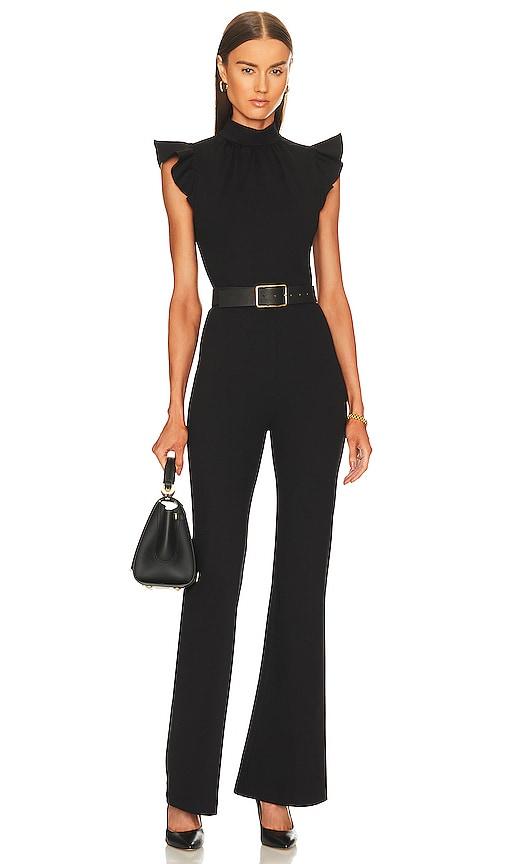 amanda uprichard x revolve davina jumpsuit in black. - size l (also in xs, s, m, xl)