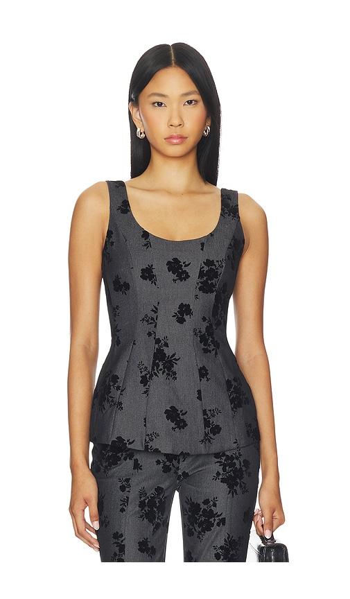 amanda uprichard x revolve empire top in black. - size l (also in m, s, xl, xs)