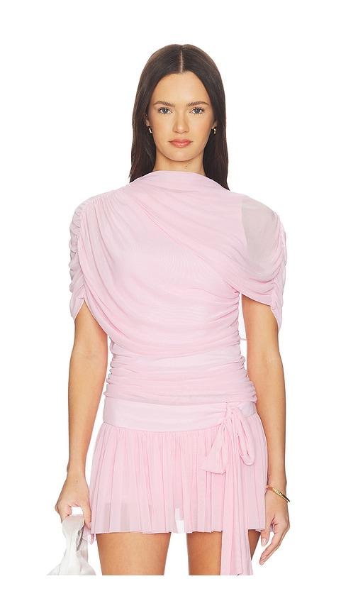 amanda uprichard x revolve evianna top in pink. - size l (also in xs, s, m, xl)