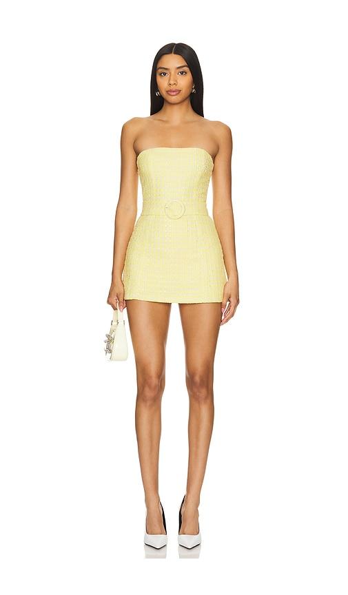 amanda uprichard x revolve fae romper in lemon. - size l (also in s, m, xl)