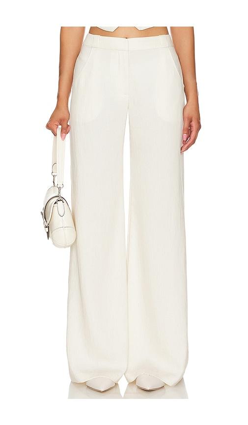 amanda uprichard x revolve hale pant in beige. - size l (also in xs, m)