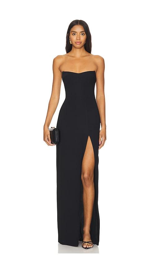 amanda uprichard x revolve ivy gown in black. - size l (also in xs, s, m, xl)