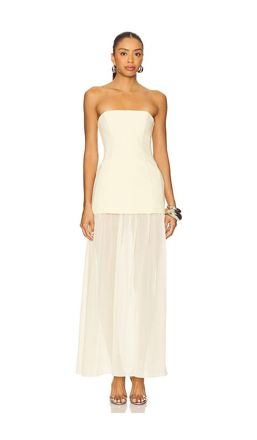 amanda uprichard x revolve linda dress in yellow. - size l (also in xs, s, m, xl)