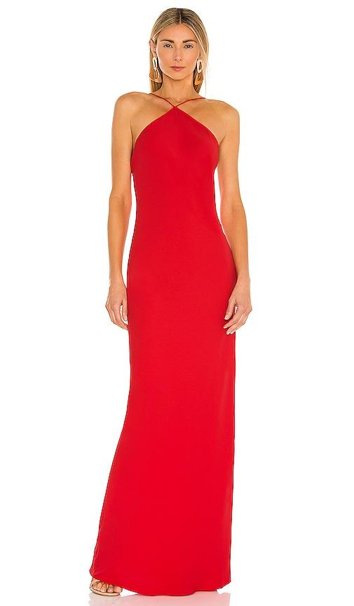 amanda uprichard x revolve riesling gown in red. - size l (also in s, xl)