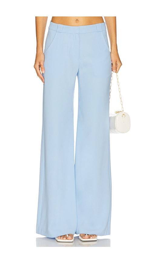 amanda uprichard x revolve saddler pants in baby blue. - size m (also in xs, xl)