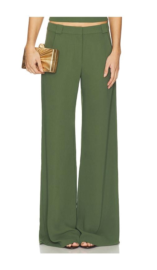 amanda uprichard x revolve saddler pants in green. - size l (also in xs, s, xl)