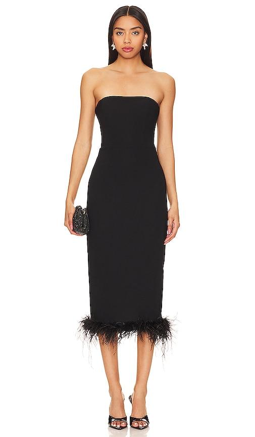amanda uprichard x revolve simpson dress in black. - size s (also in xs)