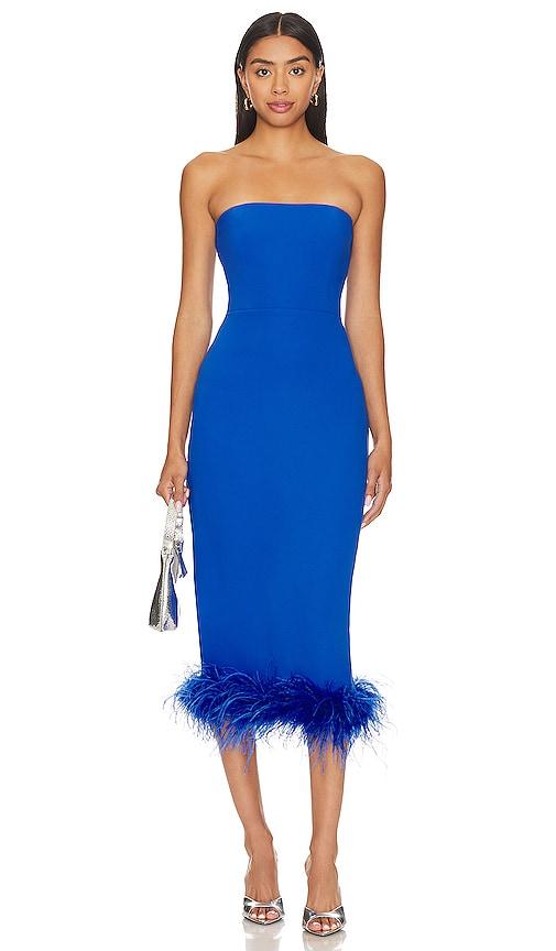 amanda uprichard x revolve simpson dress in royal. - size l (also in xs, s, m)