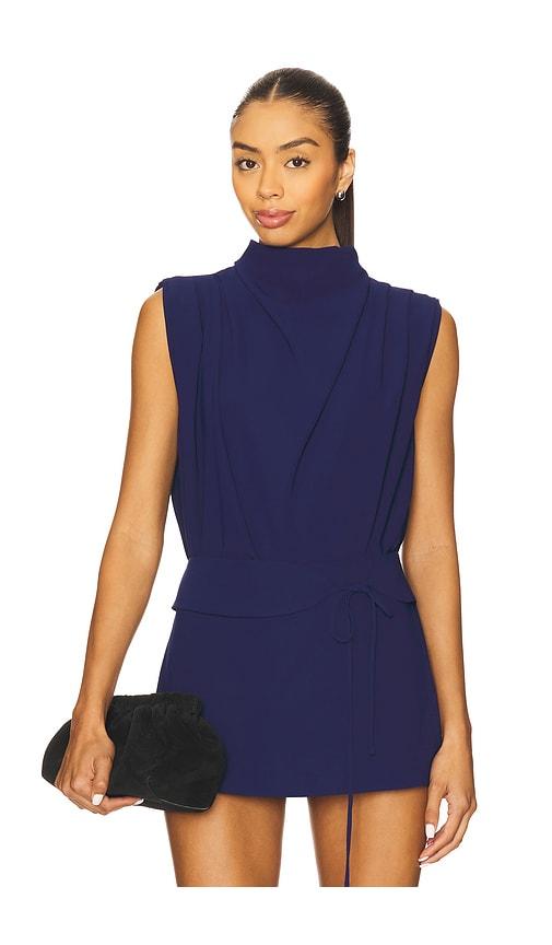 amanda uprichard x revolve sleeveless fabienne top in navy. - size l (also in s, xs, m, xl)