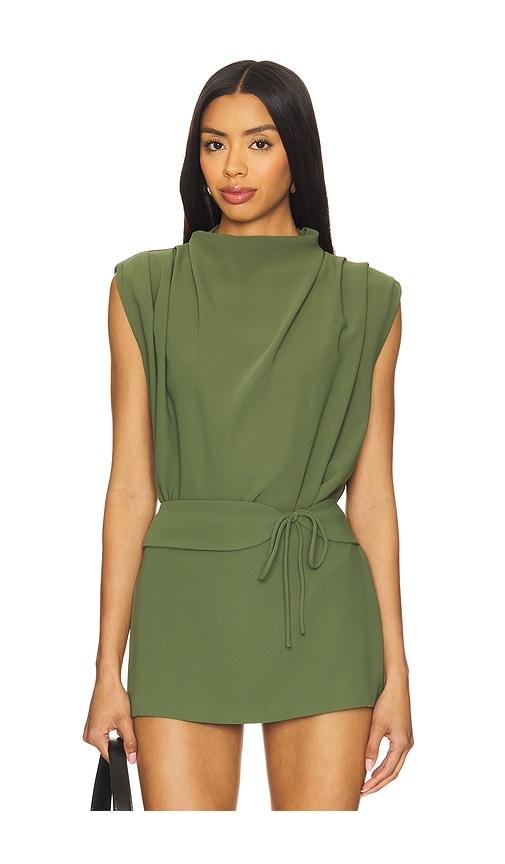 amanda uprichard x revolve sleeveless fabienne top in olive. - size l (also in xs, s, m, xl)
