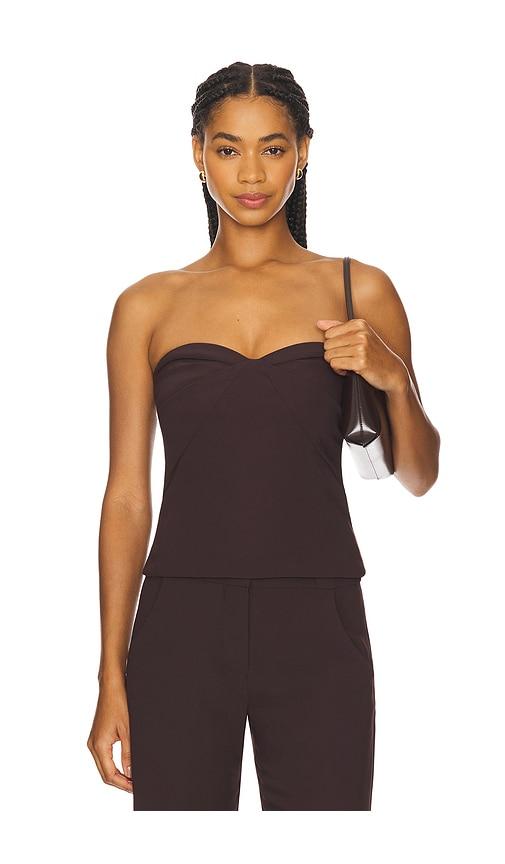 amanda uprichard x revolve soho top in brown. - size l (also in xs, s, m, xl)