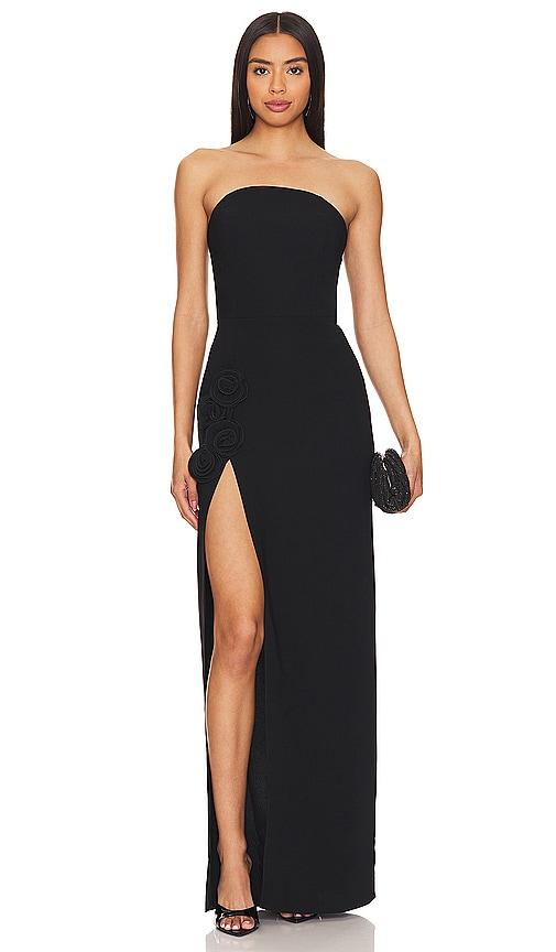 amanda uprichard x revolve wolfe gown in black. - size l (also in xs, s, m, xl)