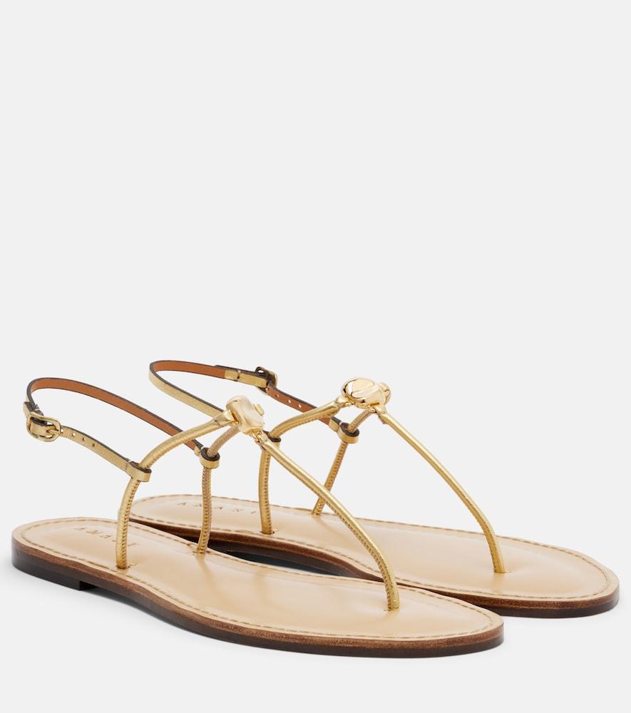 amanu naivasha leather thong sandals
