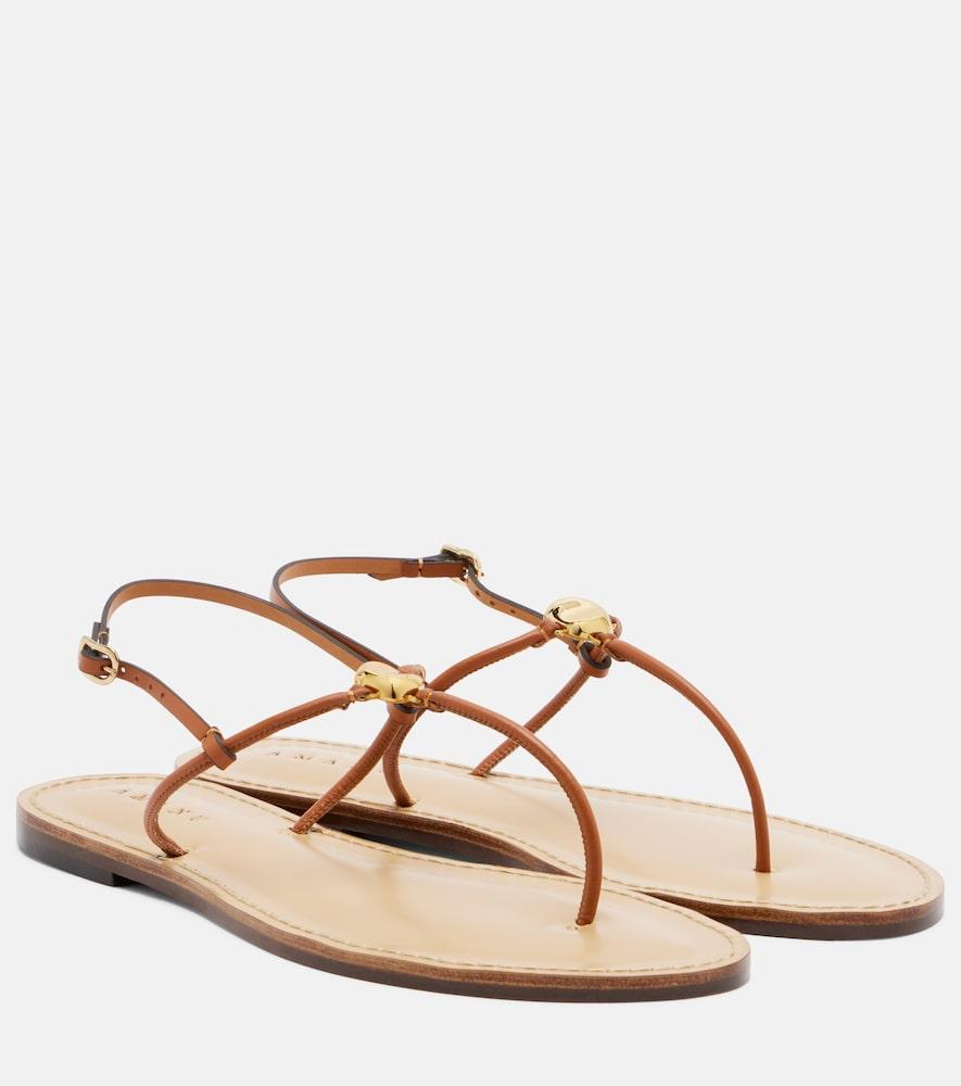 amanu naivasha leather thong sandals