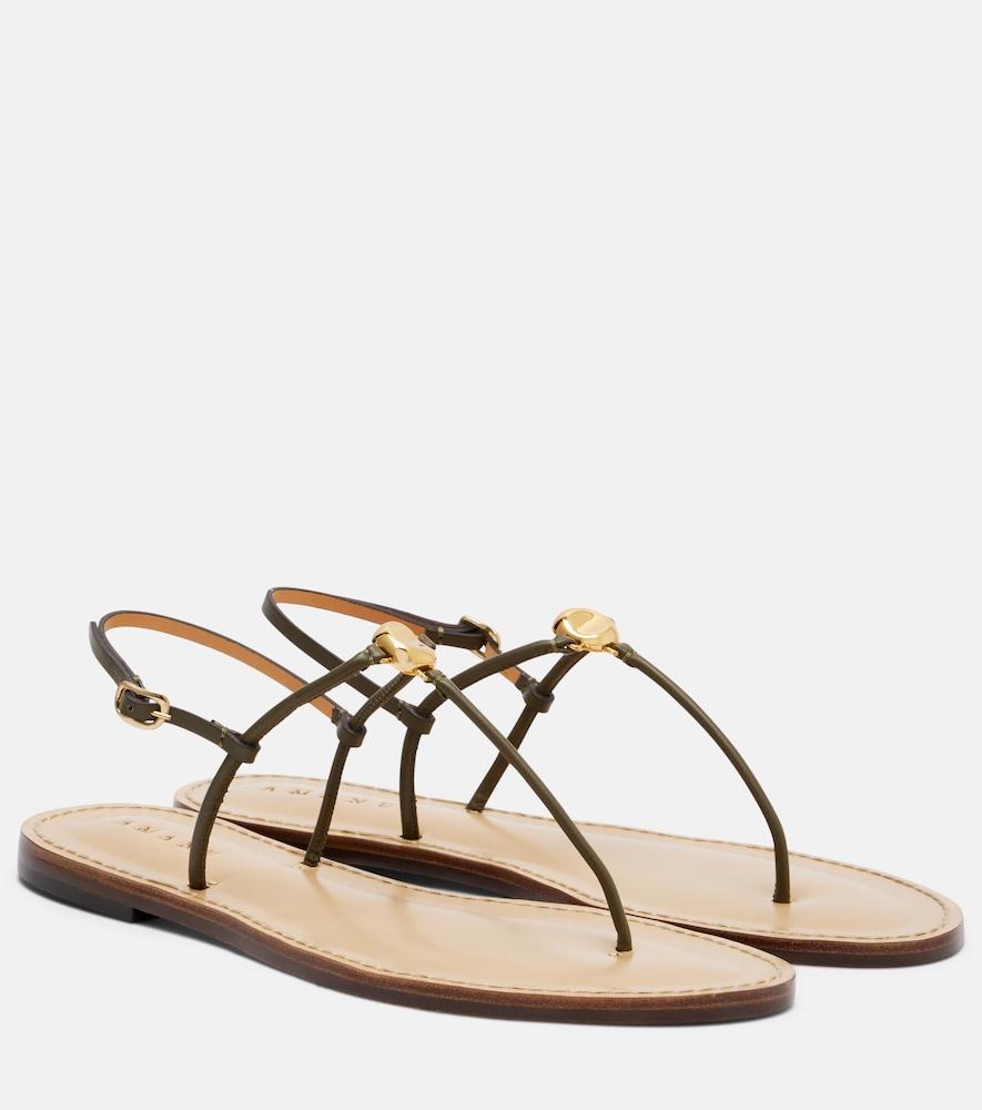 amanu naivasha leather thong sandals