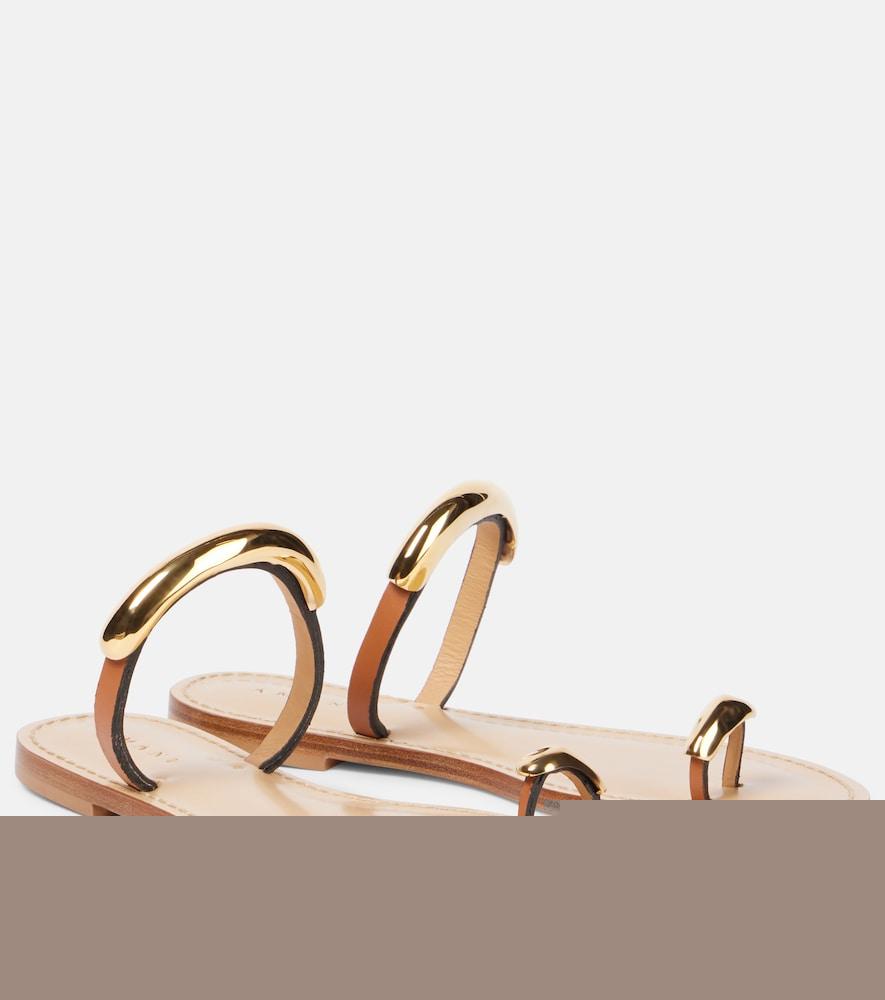 amanu samburu embellished leather sandals