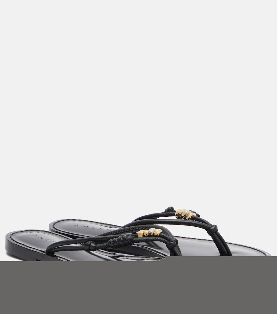 amanu shela woven leather sandals
