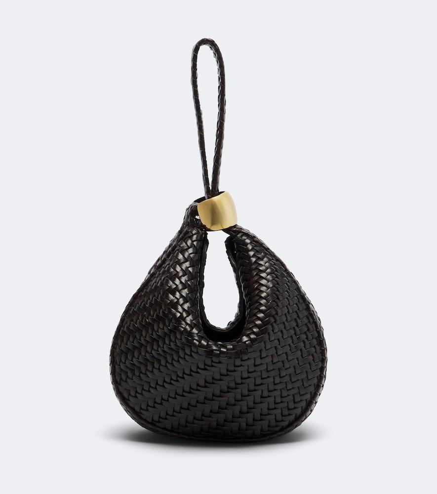 amanu zambia small leather top-handle bag